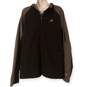 New Balance Full Zip Water Resistant Active Outdoor Jacket Pockets Men’s Large
